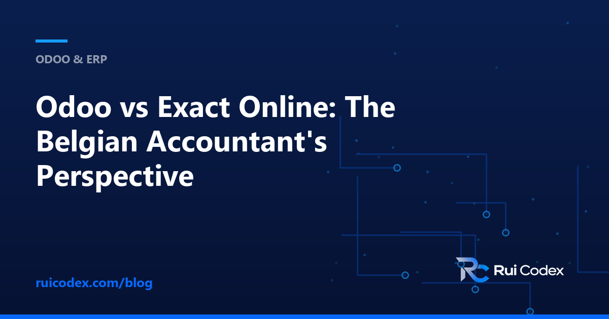 Odoo vs Exact Online: The Belgian Accountant's Perspective