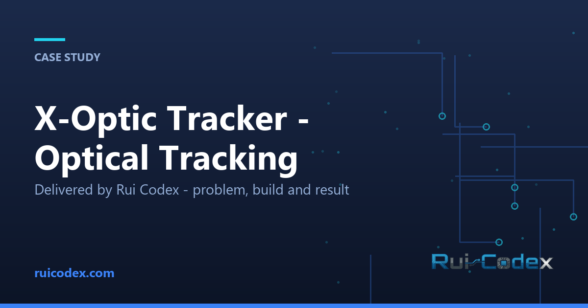 X-Optic Tracker - Optical Tracking System — delivered by Rui Codex