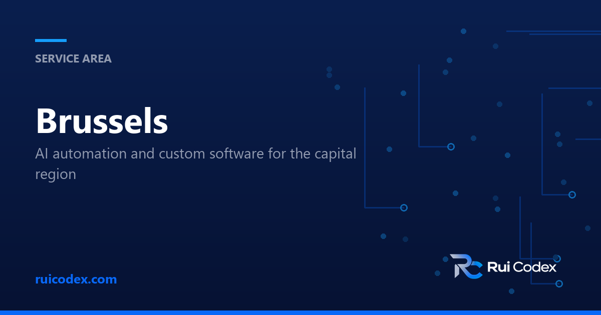 SERVICE AREA: Brussels — AI automation and custom software for the capital region