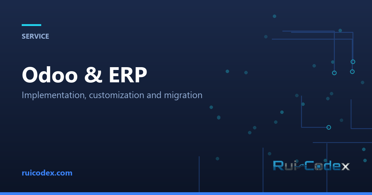 Odoo ve ERP Çözümleri — Belçika — Rui Codex