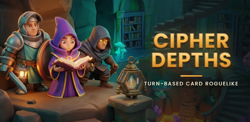 Cipher Depths — A turn-based dungeon roguelike where every monster shows its next move