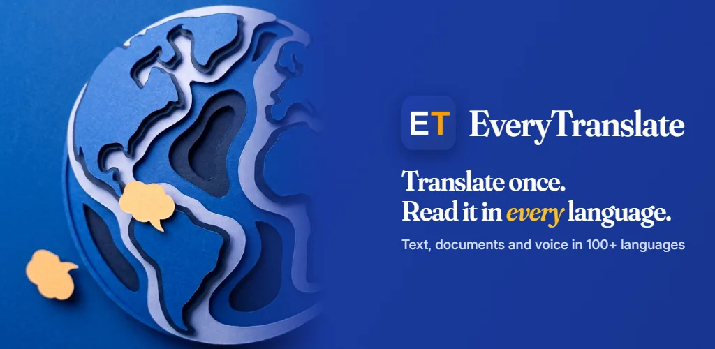 EveryTranslate — Translate one text into several languages at once, on Android and web