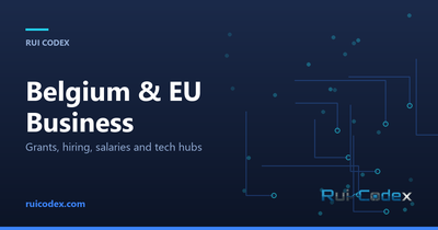 Technology in Belgium & the EU — illustration for Rui Codex articles on belgium & eu business