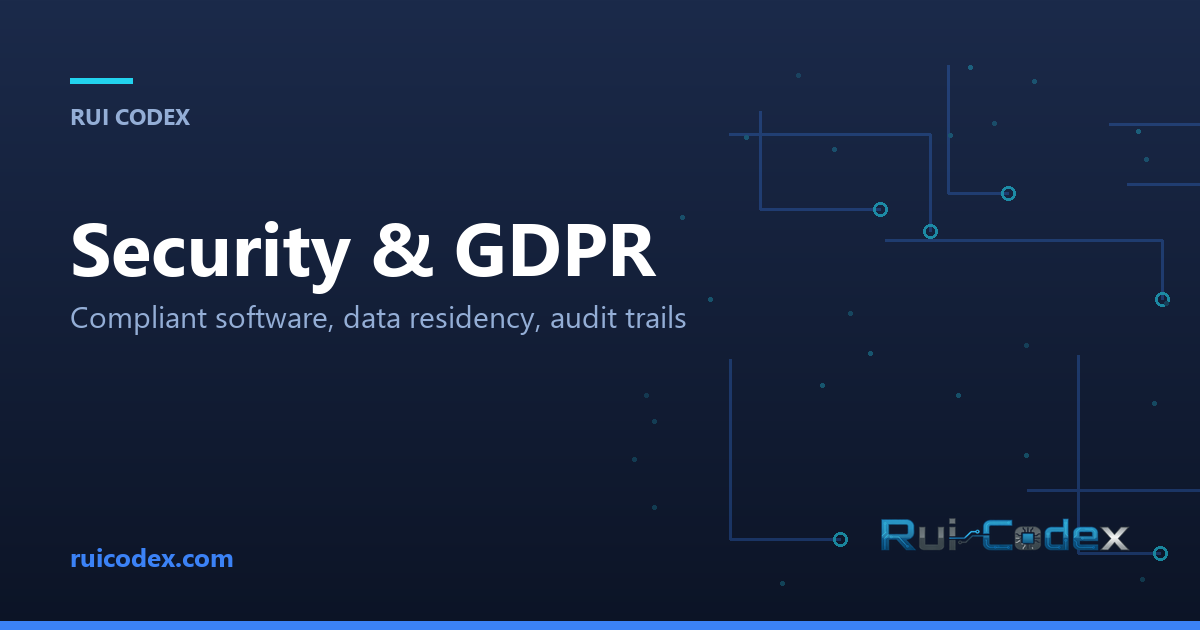 We Offer Free Software Audits in Brussels — Here's What We Find Every Time — Security & GDPR article by Rui Codex